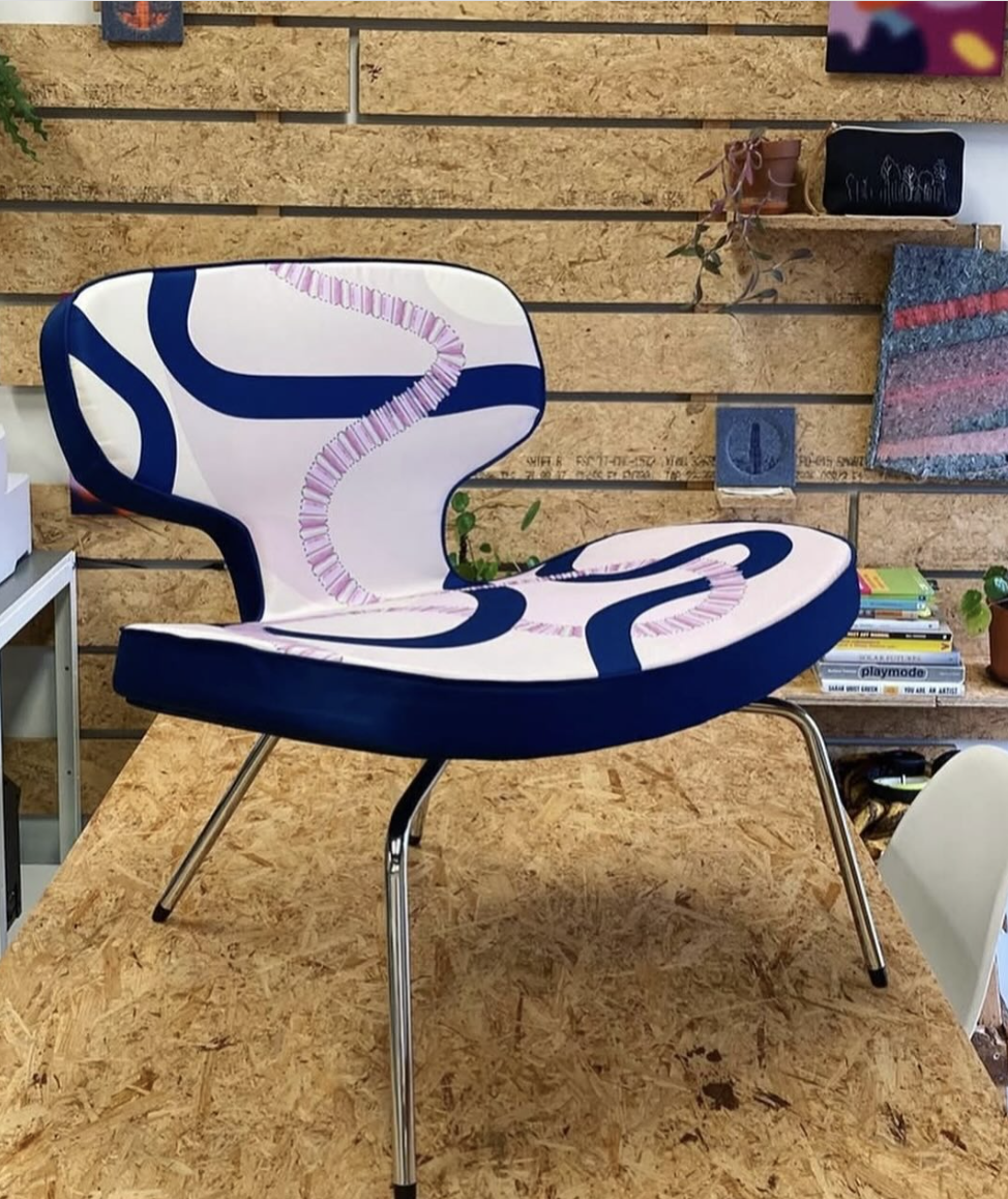 Werk van Sophie Wantia op het designerpodium in Nieuwe Oost